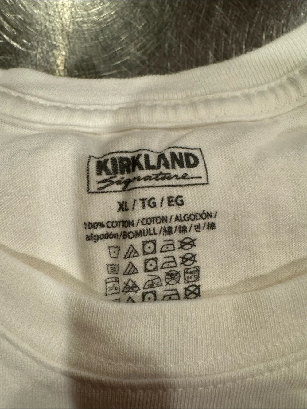 Kirkland Signature Mens White Short Sleeve Crewneck Tees - 3 Pack